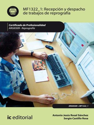 cover image of Recepción y despacho de trabajos de reprografía. ARGI0309